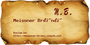 Meissner Brúnó névjegykártya